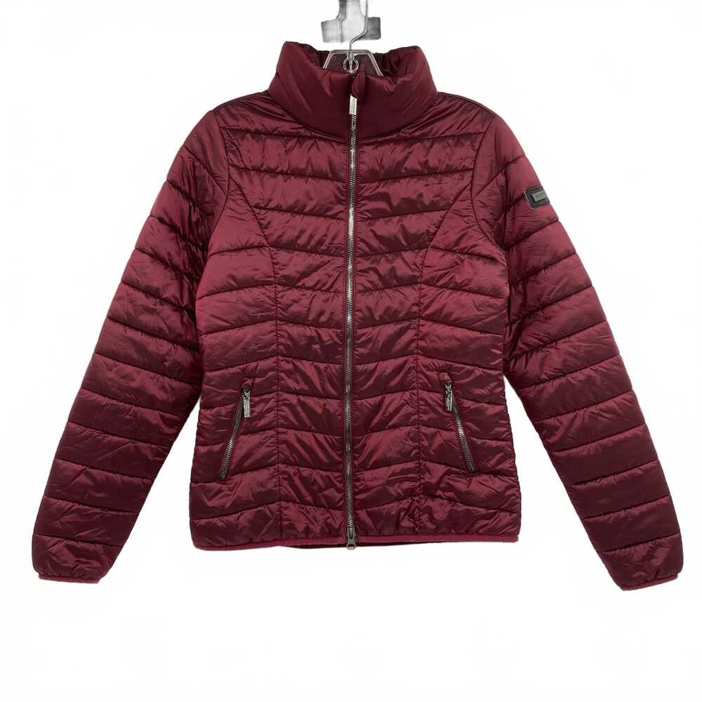 Equestrian Stockholm Dark Red Puffer Jacket | Nylon Outer Shell, Women’s S